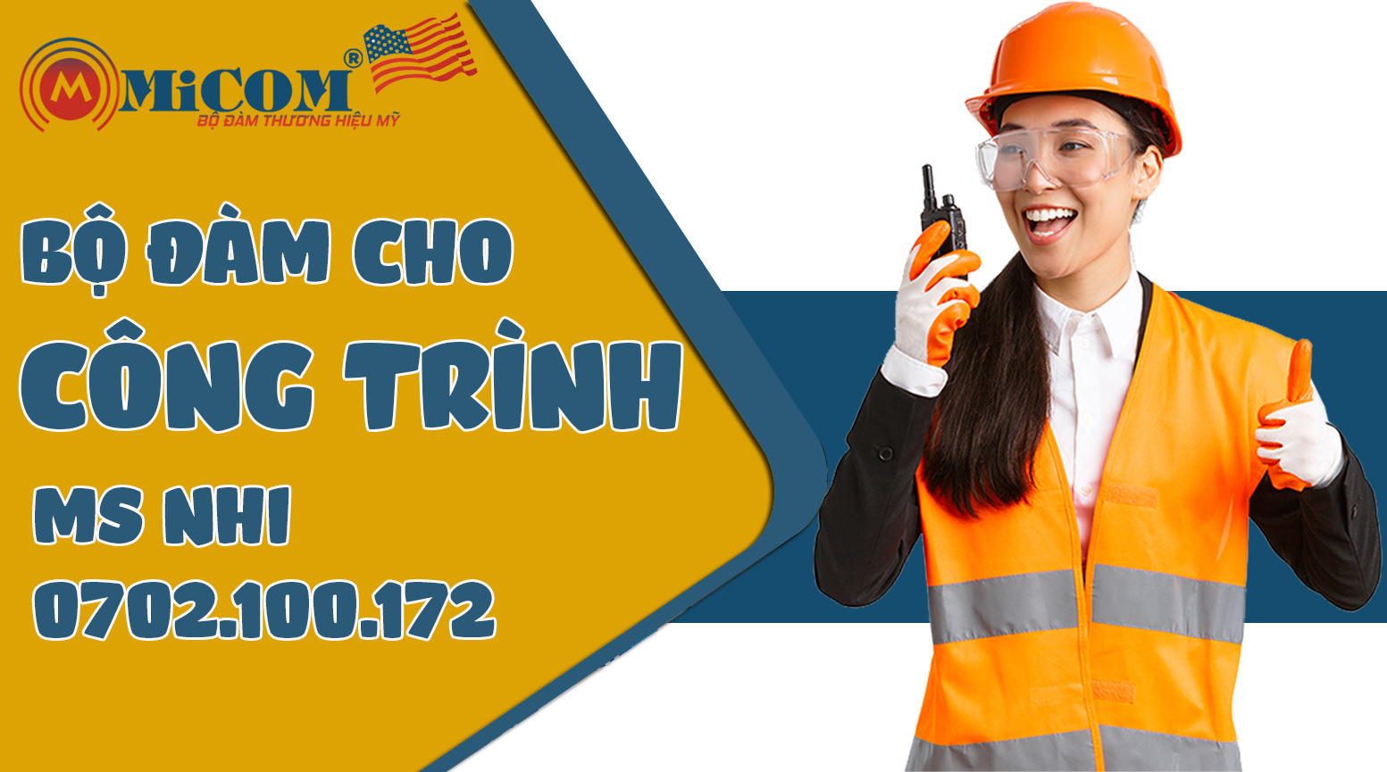 THUÊ bộ đàm MiCOM dùng cho công trình