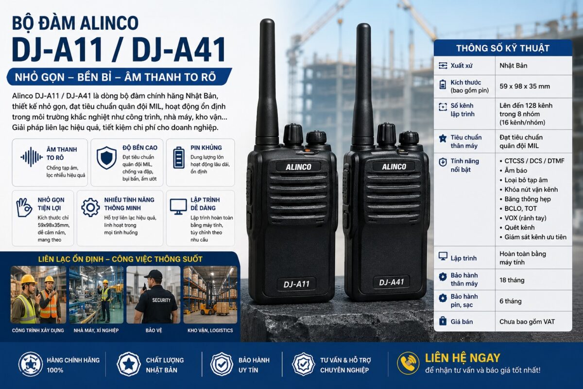 Bộ Đàm Alinco DJ-A11